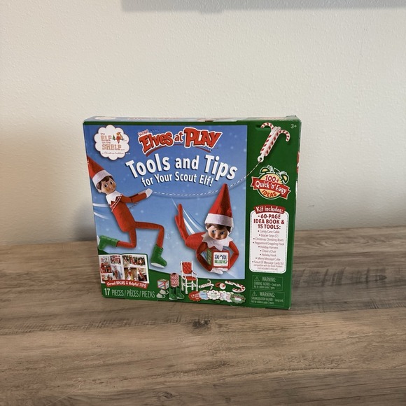 The Elf On The Shelf Scout At Play Tools Tips Idea Book Accessories Kit Set - Picture 8 of 11
